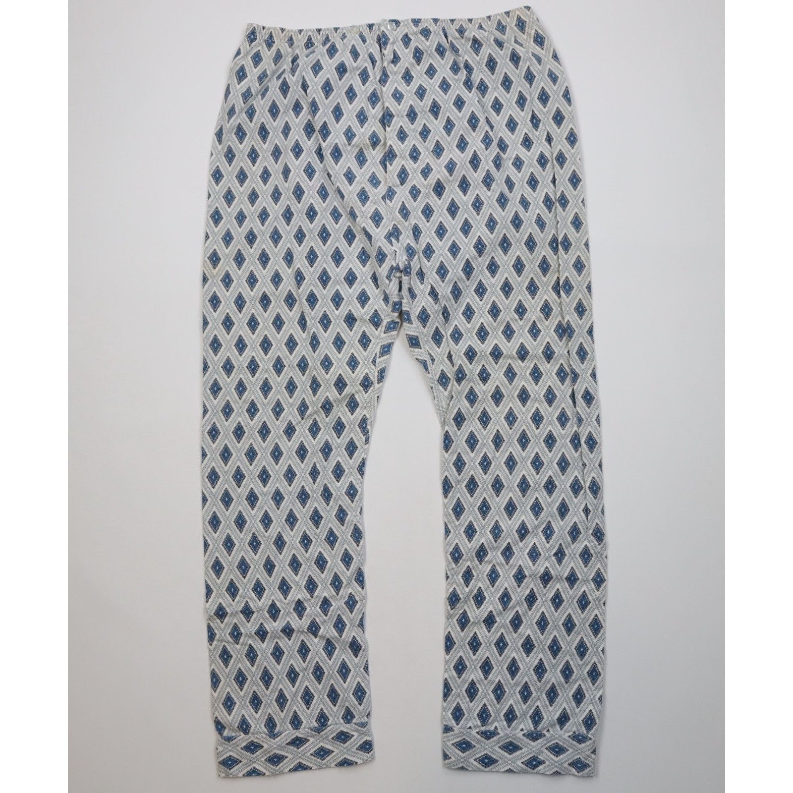 Vintage Vintage 70s Streetwear 2 Piece Flannel Diamond Pajamas Size US L / EU 52-54 / 3 - 8 Thumbnail