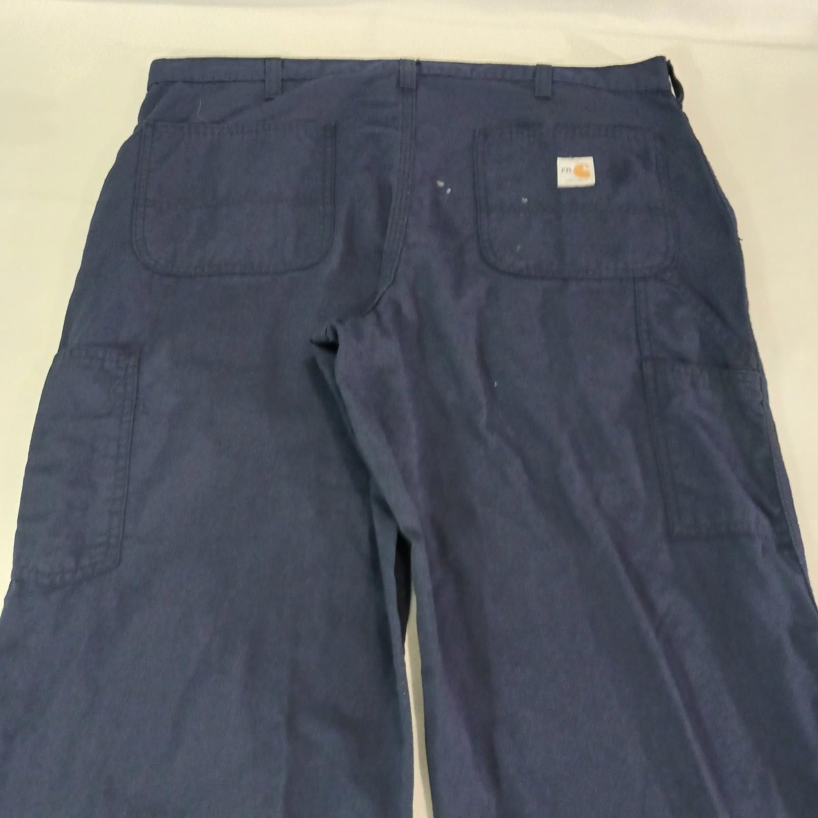 Carhartt Carhartt FR Work Pants Men 38x32 Relaxed Blue Flame Resistan Size ONE SIZE - 11 Thumbnail