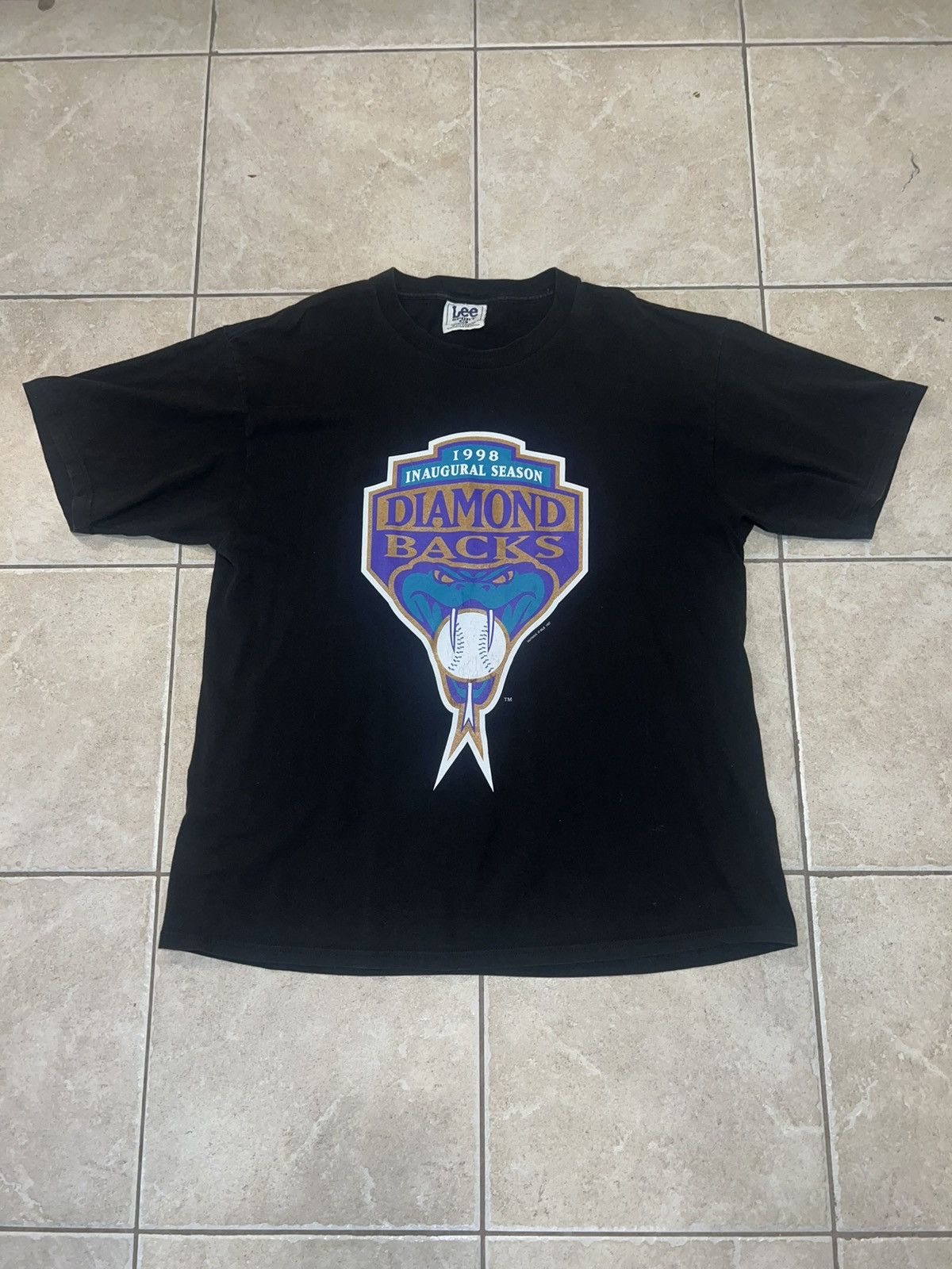 Lee Vintage 1998 Lee Sport Diamondbacks Inaugural Season Tee Size US XL / EU 56 / 4 - 1 Thumbnail