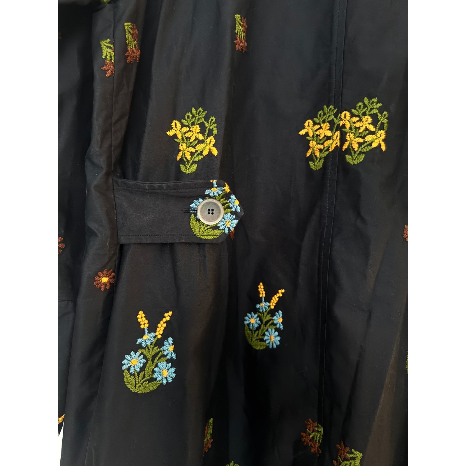 Other Silvia Tcherassi Floral-Embroidered Mid Trench Coat Size M / US 6-8 / IT 42-44 - 8 Thumbnail