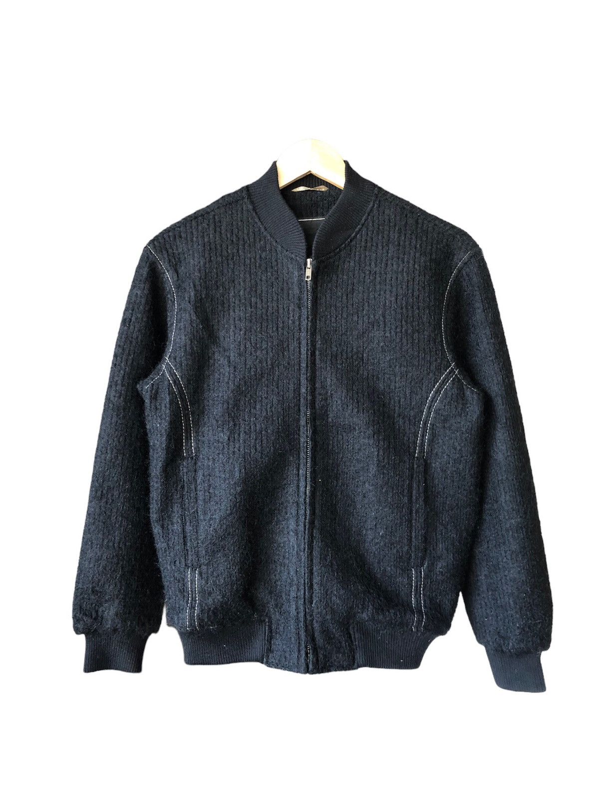 image of Seditionaries Nicerotary Group Bondage Hairy Bomber Jacket in Black, Men's (Size Medium)