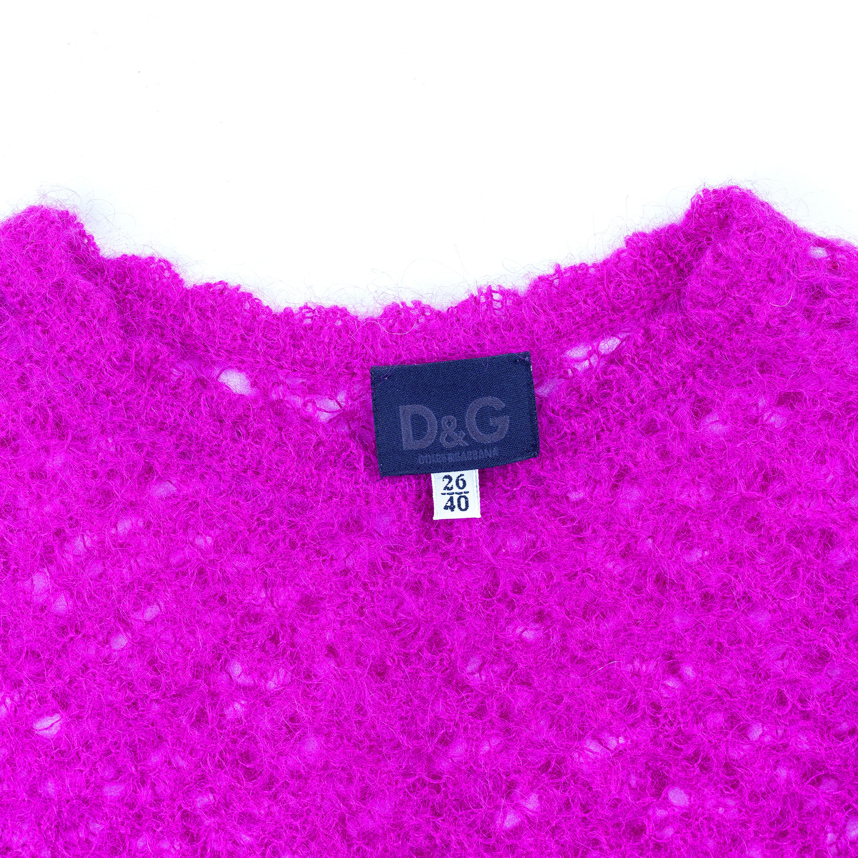 Dolce & Gabbana Dolce & Gabbana Hot Pink Crochet Set (S) Size S / US 4 / IT 40 - 6 Thumbnail