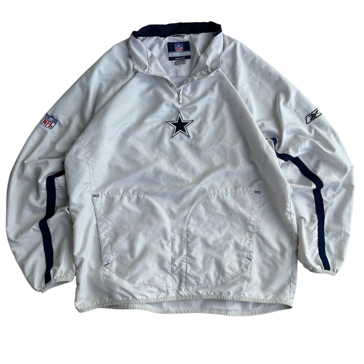 NFL × Reebok × Vintage Early 2000s Dallas Cowboys Reebok Lightweight Jacket 1/4 Zip Size US XL / EU 56 / 4 - 4 Thumbnail