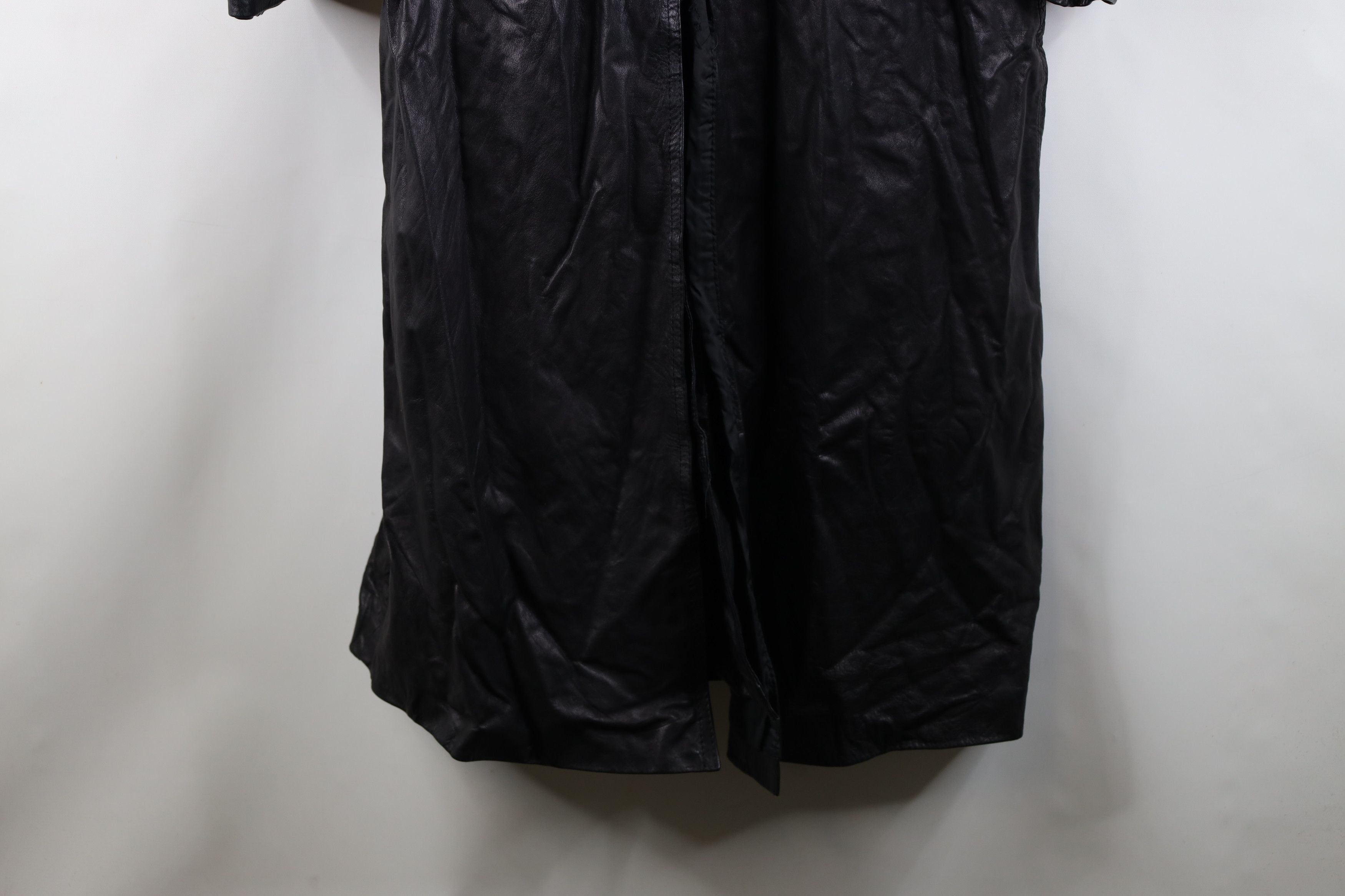 Vintage Vintage 70s Streetwear Belted Leather Trench Coat Jacket Size L / US 10 / IT 46 - 17 Thumbnail