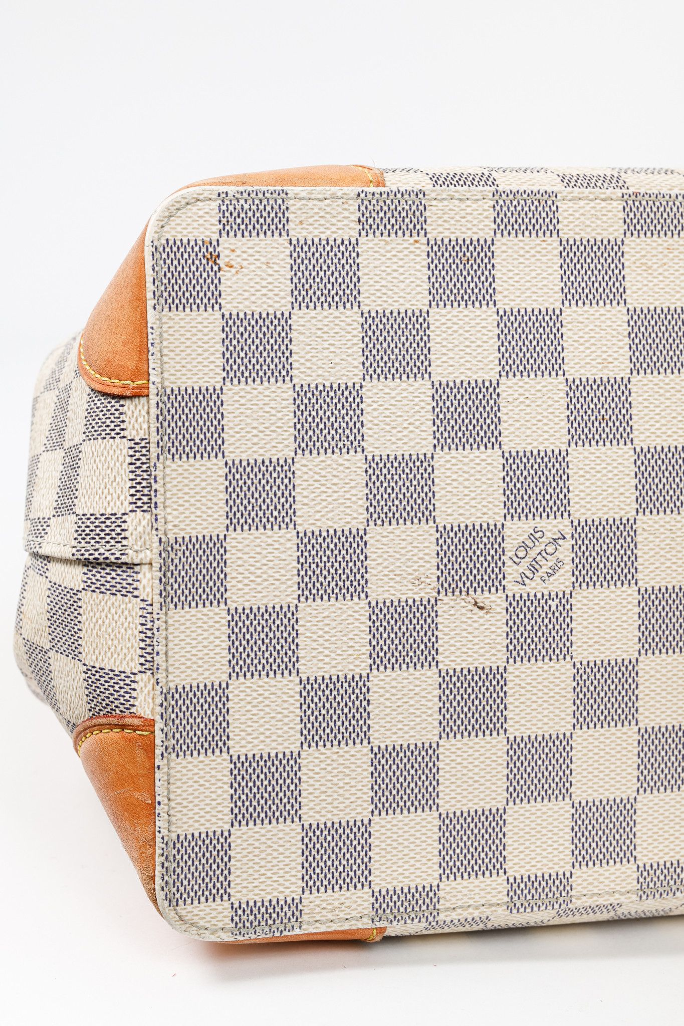 Louis Vuitton Louis Vuitton Hampstead MM Damier Azur Canvas Tote Size ONE SIZE - 6 Thumbnail