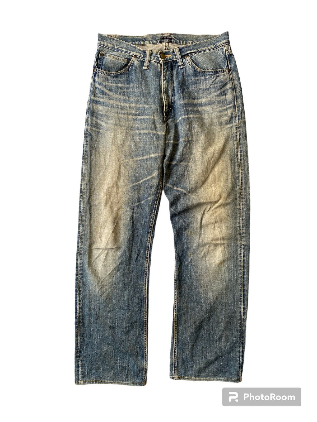 image of 90’S Lee Half Selvadge Washed Denim, Men's (Size 31)