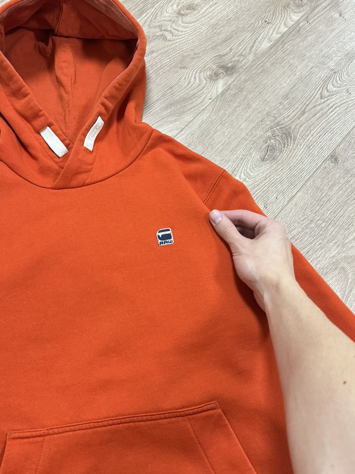 G-Star × Vintage Vintage G-Star Raw Y2K orange zip hoodie Size US L / EU 52-54 / 3 - 4 Thumbnail