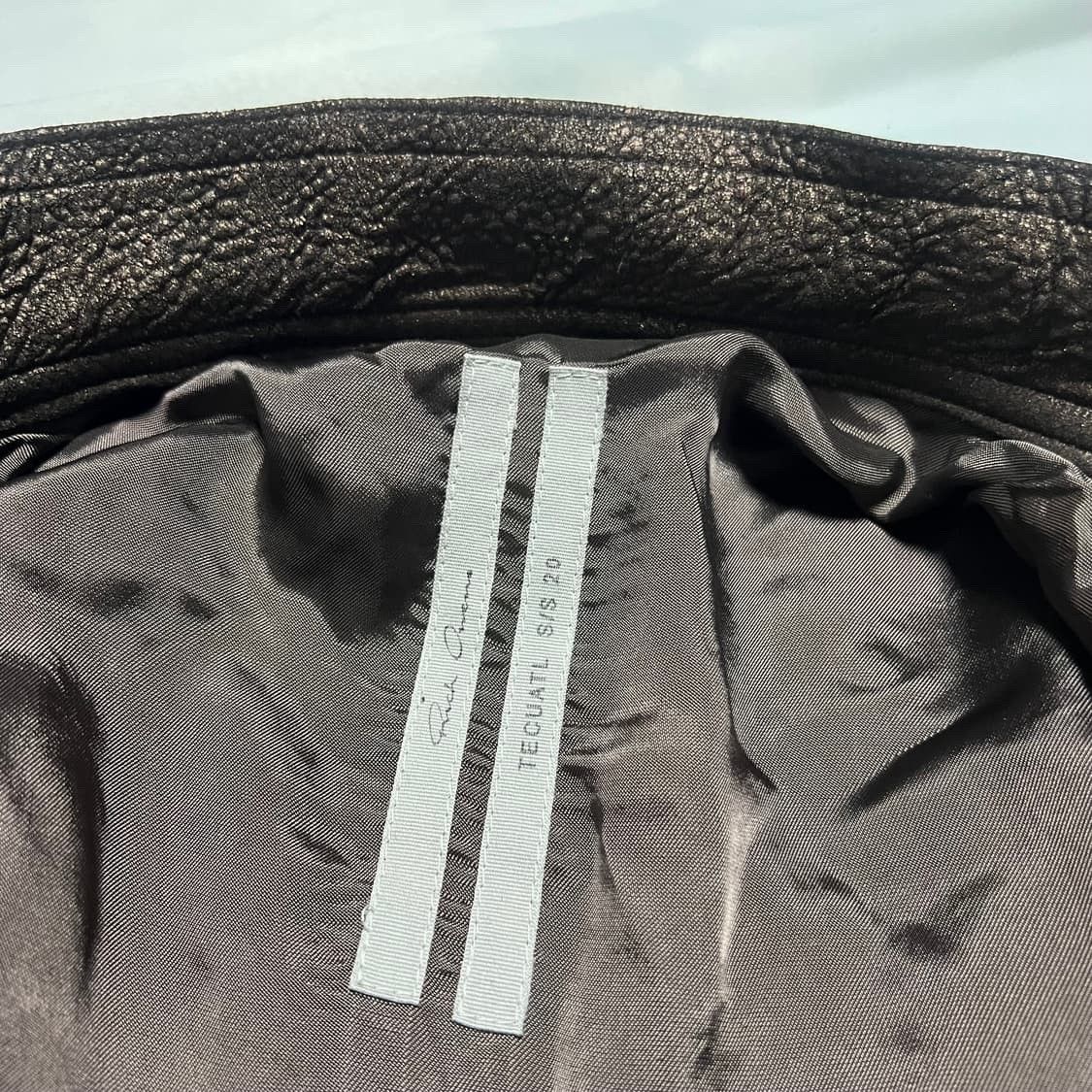 Rick Owens Rick Owens 20SS Tecuatl Lamb leather biker jacket Size US M / EU 48-50 / 2 - 2 Thumbnail
