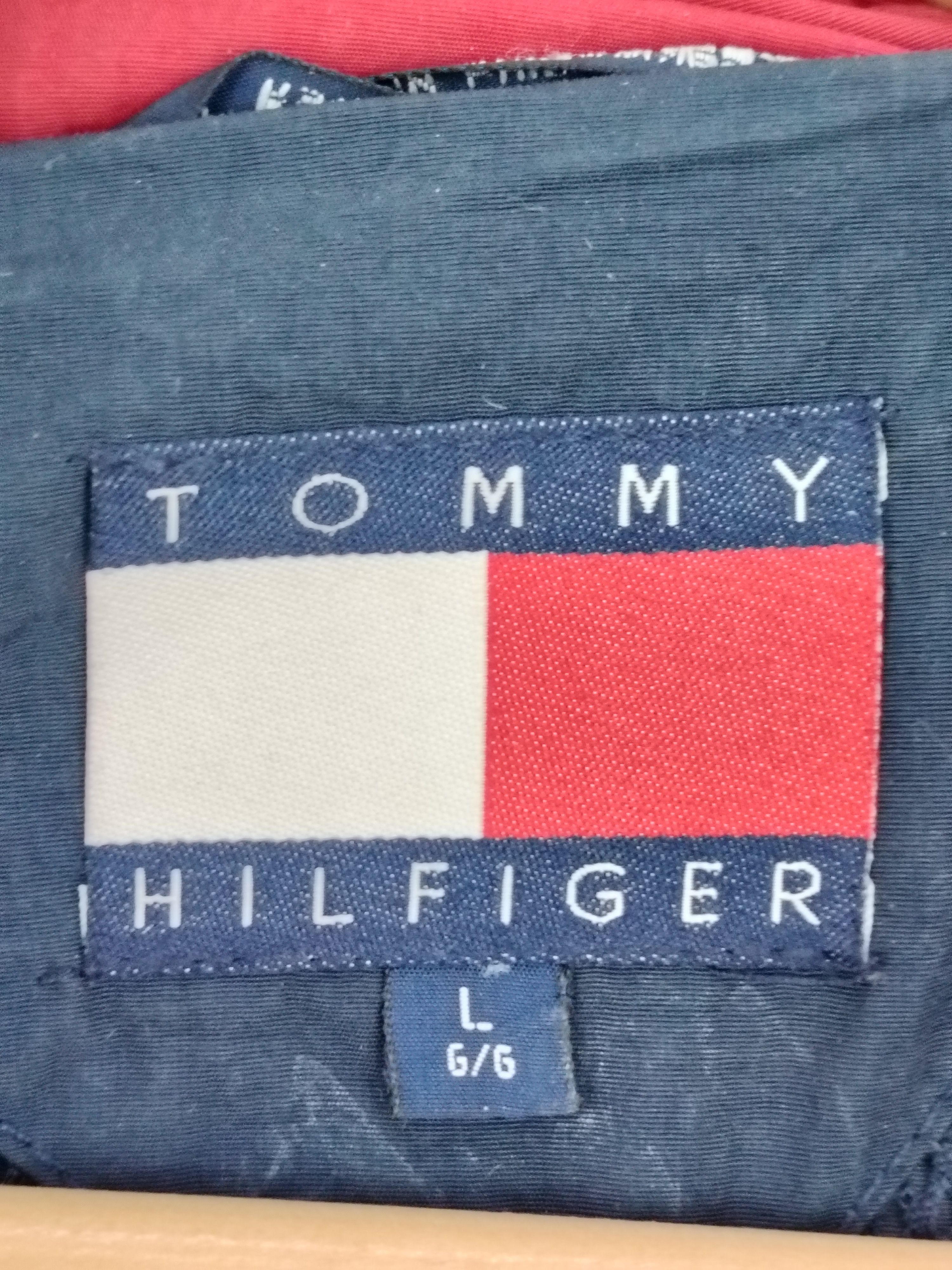Tommy Hilfiger × Vintage Vintage Tommy Hilfiger Light Zipper Jacket with Hoodie Size US L / EU 52-54 / 3 - 5 Thumbnail