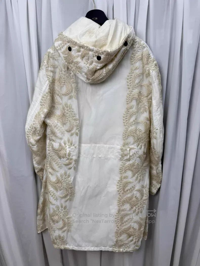 Ann Demeulemeester Ann Demeulemeester Silver thread embroidered parka| Size XXS / US 00 / IT 34 - 5 Thumbnail