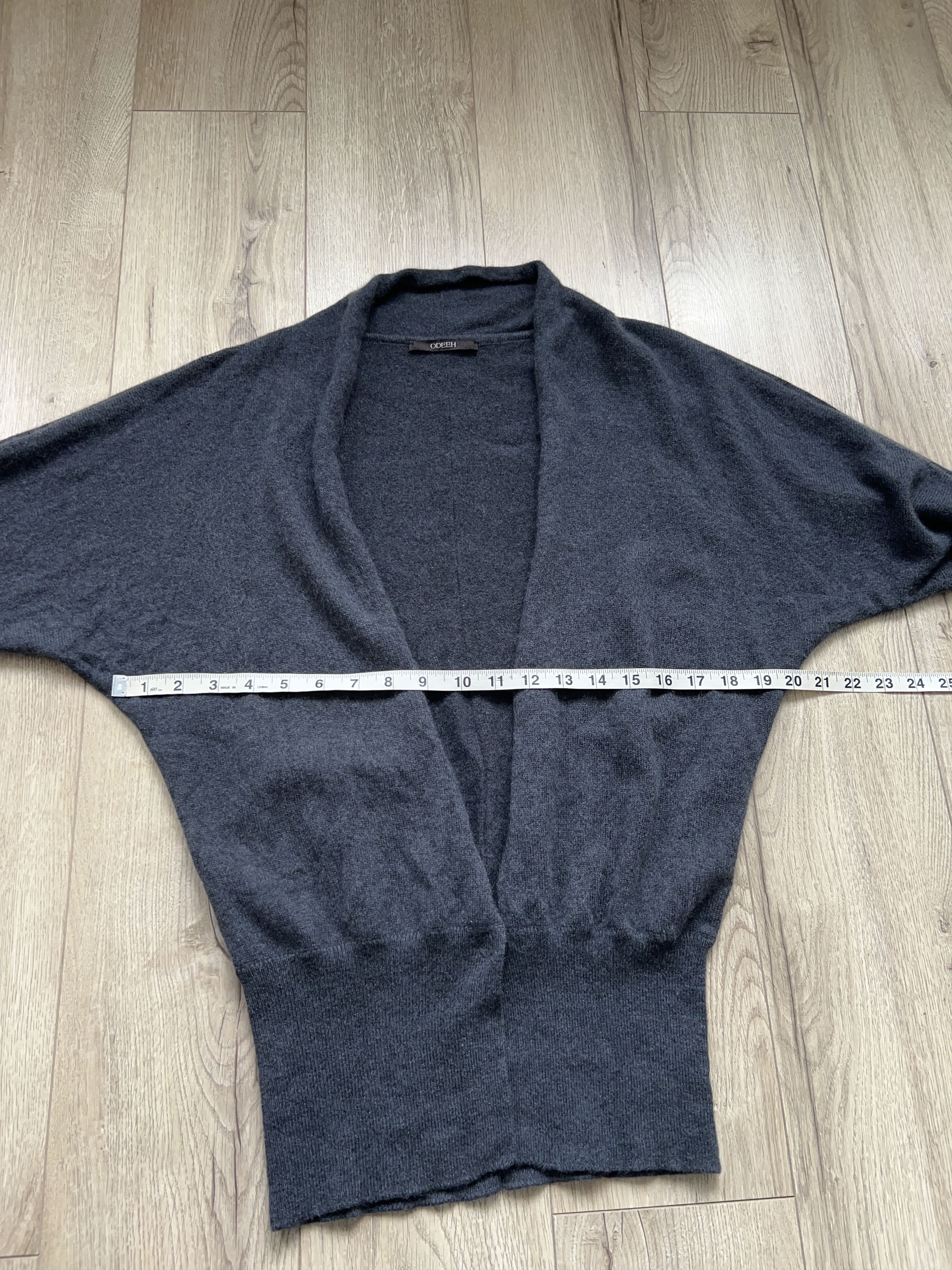 Designer ODEEH One Button Gray Sweater Long Sleeve Size DE 36 / S Size M / US 6-8 / IT 42-44 - 11 Thumbnail