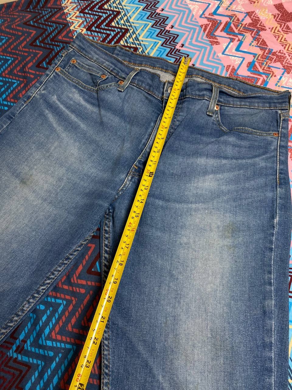 Levi's × Vintage Vintage Levis 511 Jeans Distressed Faded Flared Baggy Y2K Size US 38 / EU 54 - 8 Thumbnail