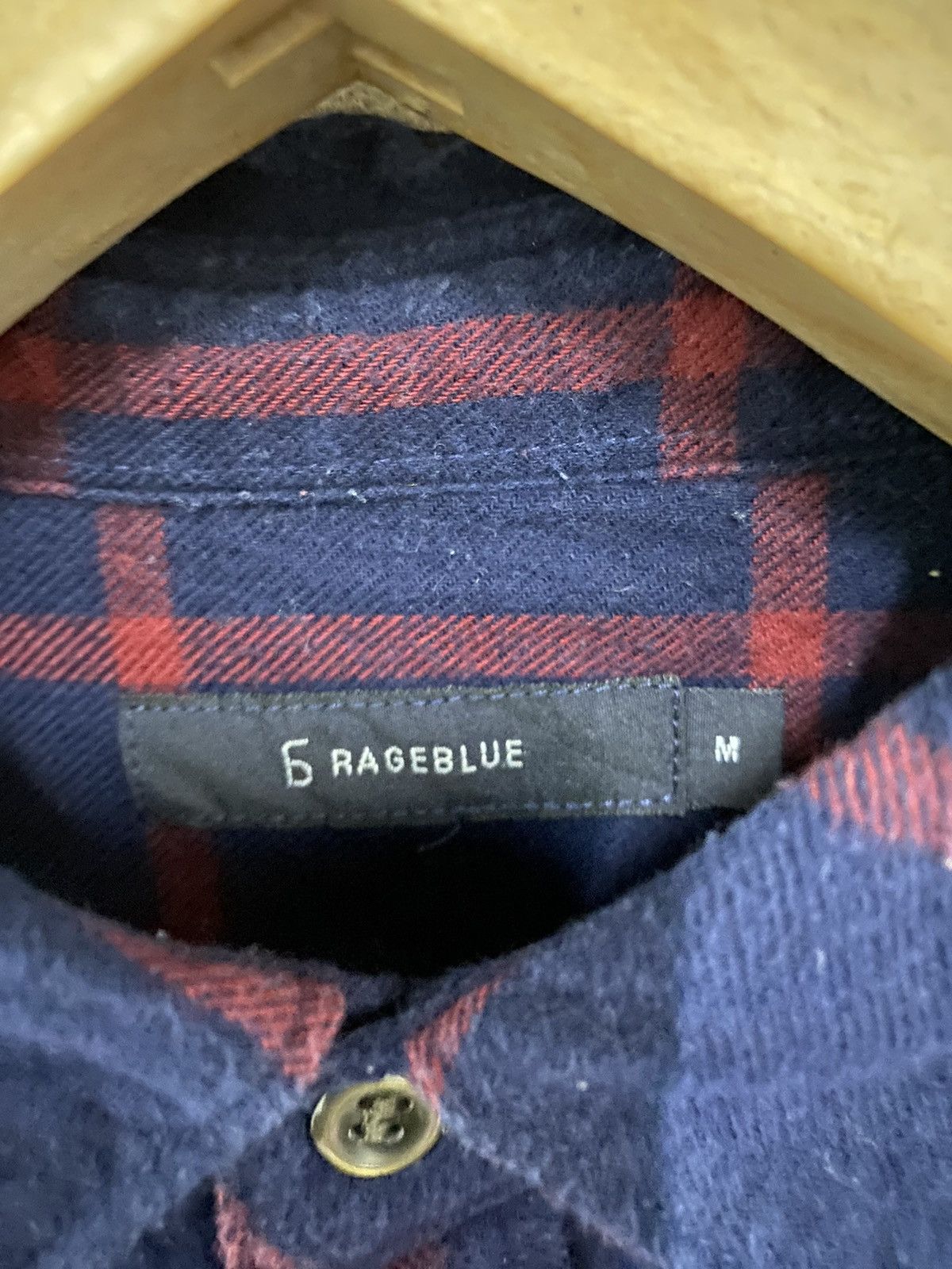 Japanese Brand × RAGEBLUE Rageblue Plaid Tartan Flannel shirt Size US M / EU 48-50 / 2 - 4 Thumbnail