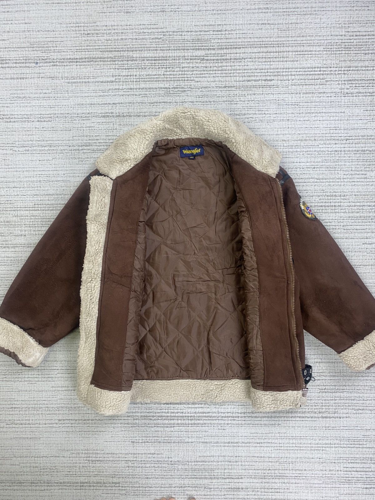 Wrangler Vintage Wrangler B3 Suede Shearling Lined Sherpa Jacket Size US XS / EU 42 / 0 - 8 Thumbnail