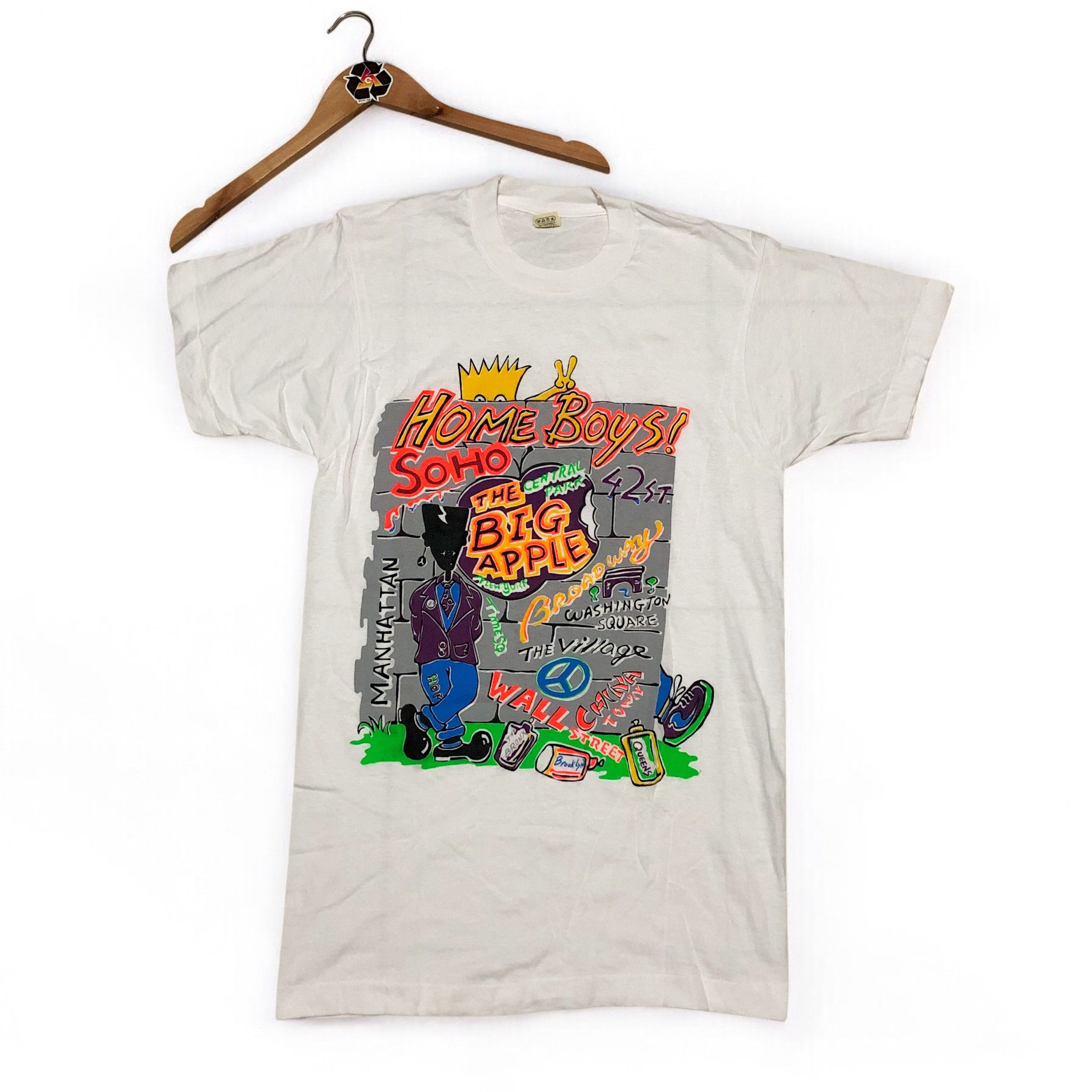 Vintage Archive Vintage 90s HOME BOYS! NYC T-Shirt Soho Big Apple Size US M / EU 48-50 / 2 - 1 Thumbnail