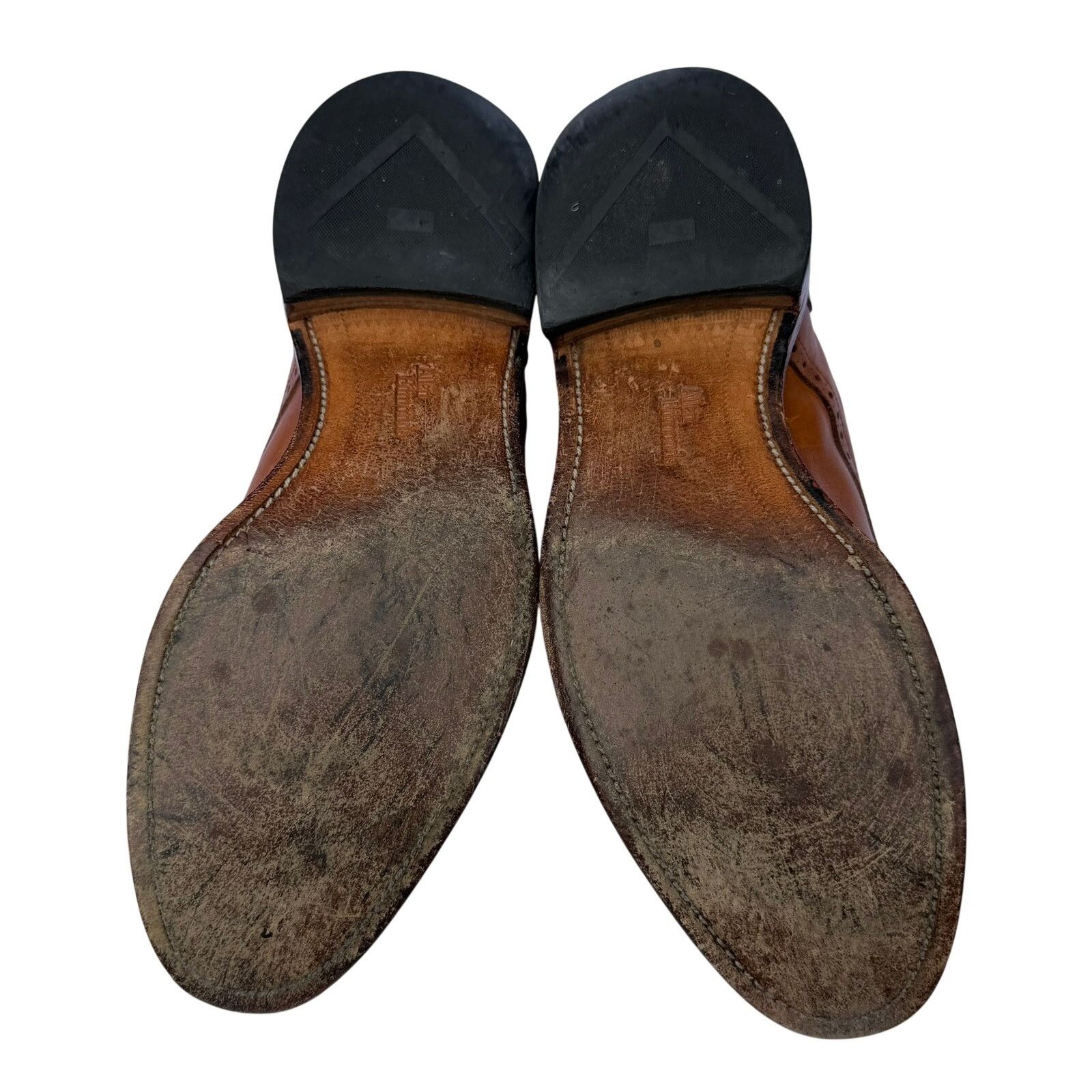 Allen Edmonds Allen Edmonds Colton Cap Toe Derby Tan Leather 10.5D Size US 10.5 / EU 43-44 - 3 Thumbnail