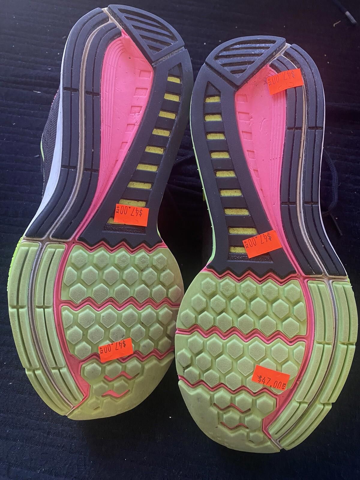 Nike Nike Air Zoom Structure 8 Pink Power Ghost Green Black Volt Size US 8 / IT 38 - 9 Thumbnail