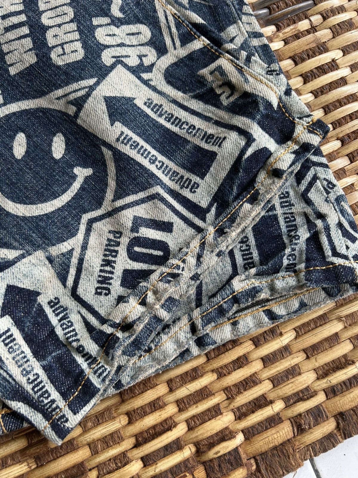 Japanese Brand × Kapital × Vintage Japanese Brand Co&Lu Hippies Style Smile Denim jeans Size US 30 / EU 46 - 6 Thumbnail