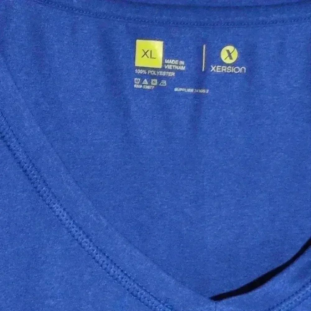 Designer Boston Becky classic Blue T-shirt XL V-Neck Xersion Size XL / US 12-14 / IT 48-50 - 2 Thumbnail