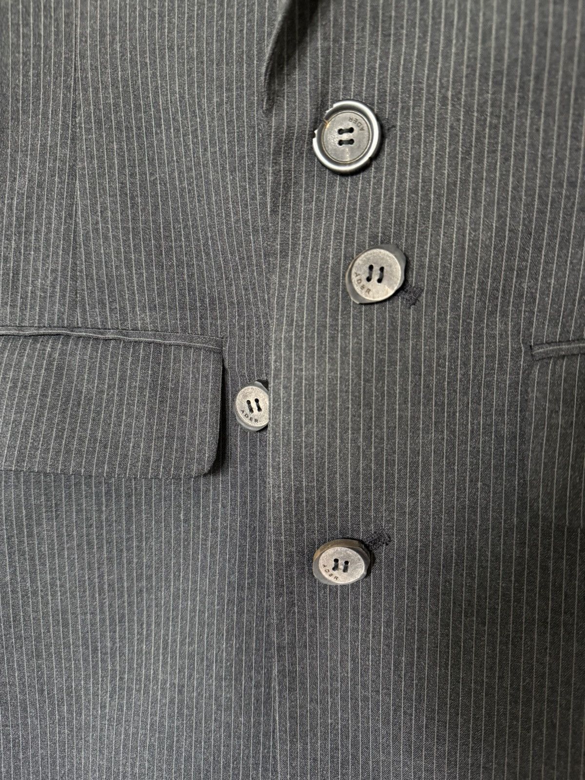 Ader Error Ader Error grey pinstriped blazer design casual relaxed Size US S / EU 44-46 / 1 - 6 Thumbnail