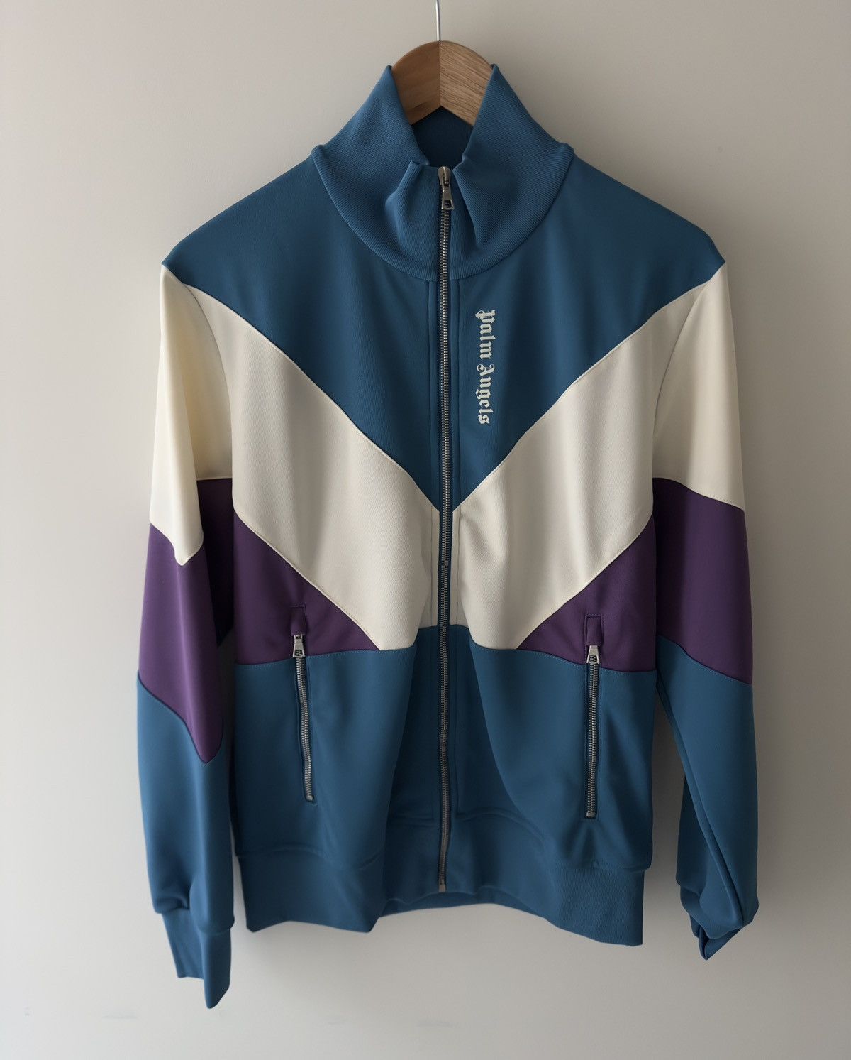 Palm Angels Palm Angels Colorblock Track Jacket Teal / Purple - Size M Size US M / EU 48-50 / 2 - 1 Thumbnail