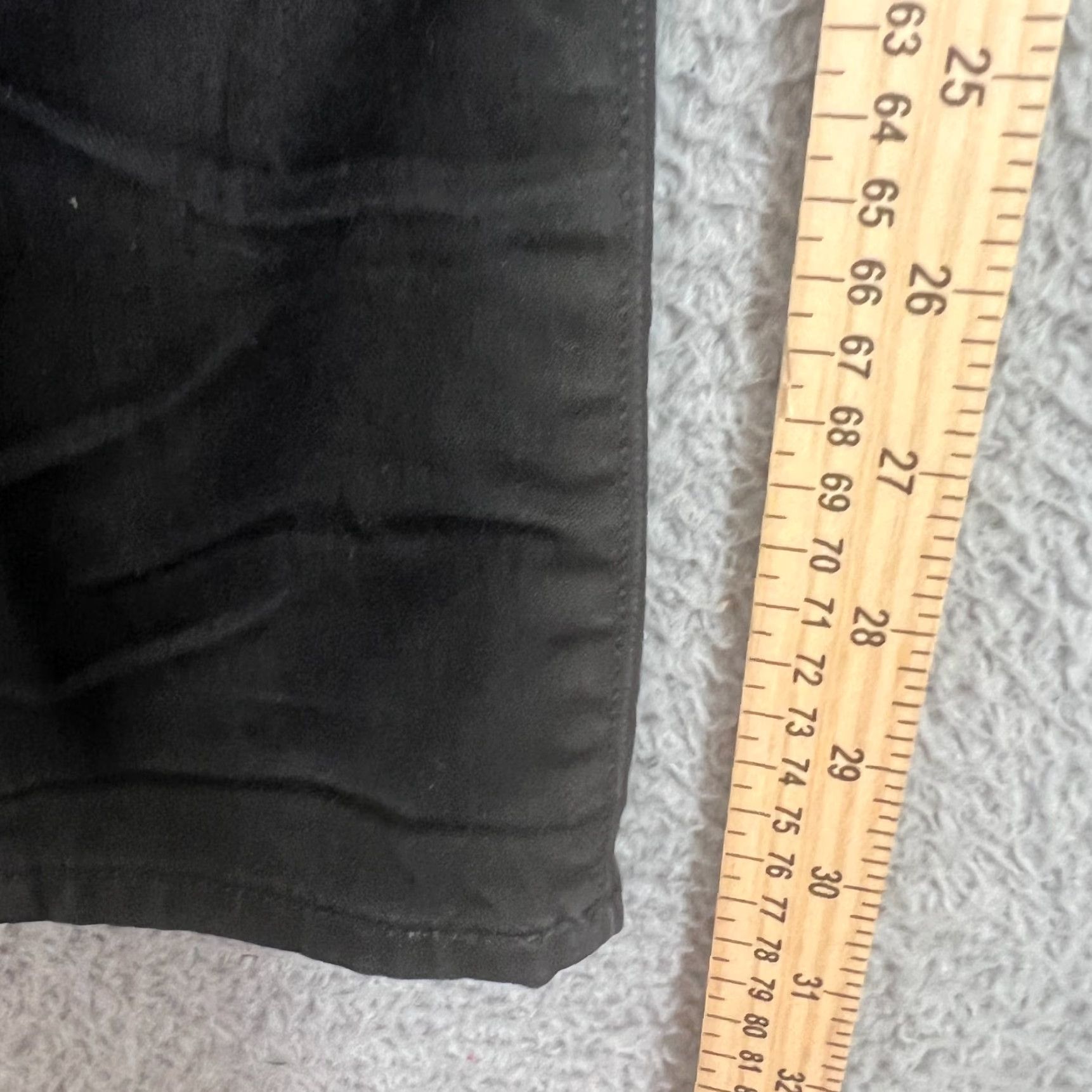 Denime Martin + Osa Jeans Womens 28 Slim Fit Black Denim Skinny Stretch Size 28" / US 6 / IT 42 - 2 Thumbnail