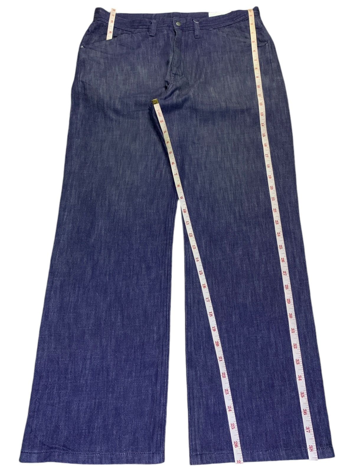 Japanese Brand SALES🔥Vintage Japanese Brand Blue Wash Baggy Jeans Size US 32 / EU 48 - 13 Thumbnail