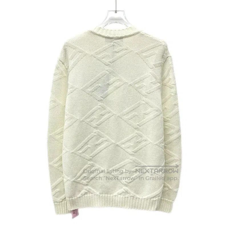 Fendi Fendi Men's Beige Wool Knit Sweater . Size US S / EU 44-46 / 1 - 2 Thumbnail