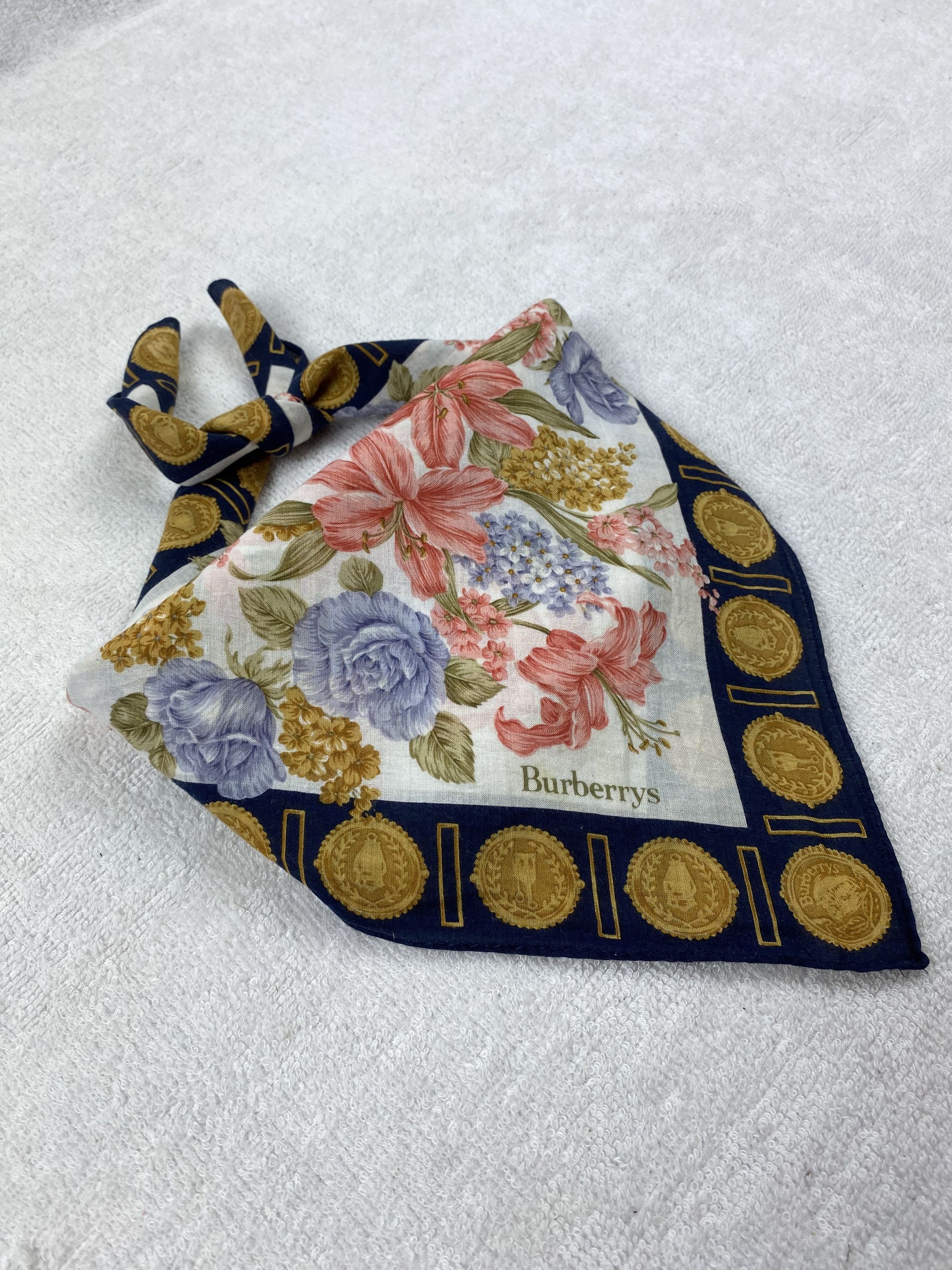 Burberry Vintage Burberrys Handkerchief / Bandana / Neckerchief Size ONE SIZE - 1 Thumbnail