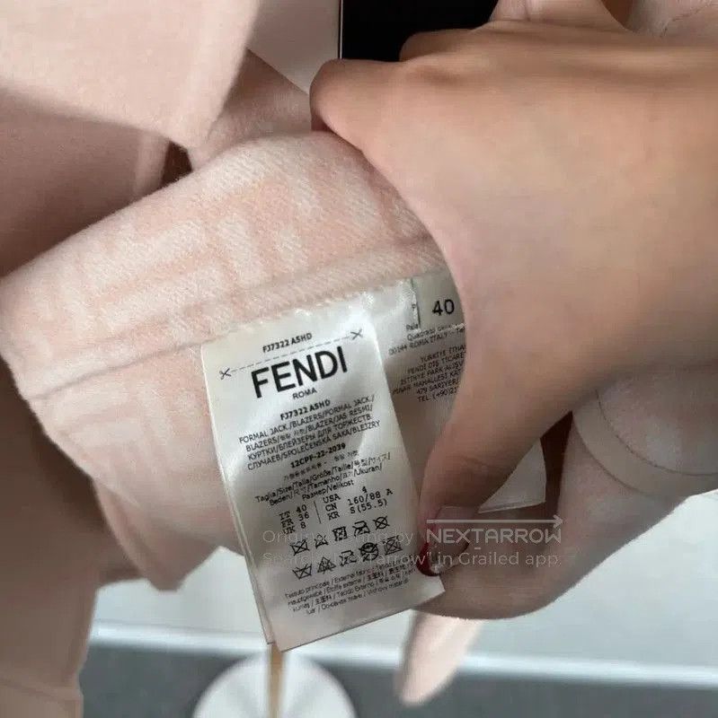 Fendi Fendi Pink Wool Jacket for Women . Size M / US 6-8 / IT 42-44 - 4 Thumbnail