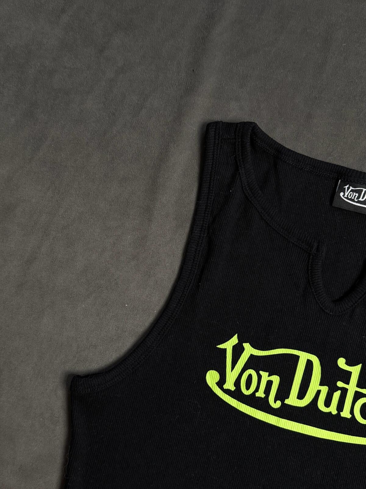 Von Dutch Y2k Von Dutch Classic Cropped Green Orange Tank Top L Size M / US 6-8 / IT 42-44 - 4 Thumbnail