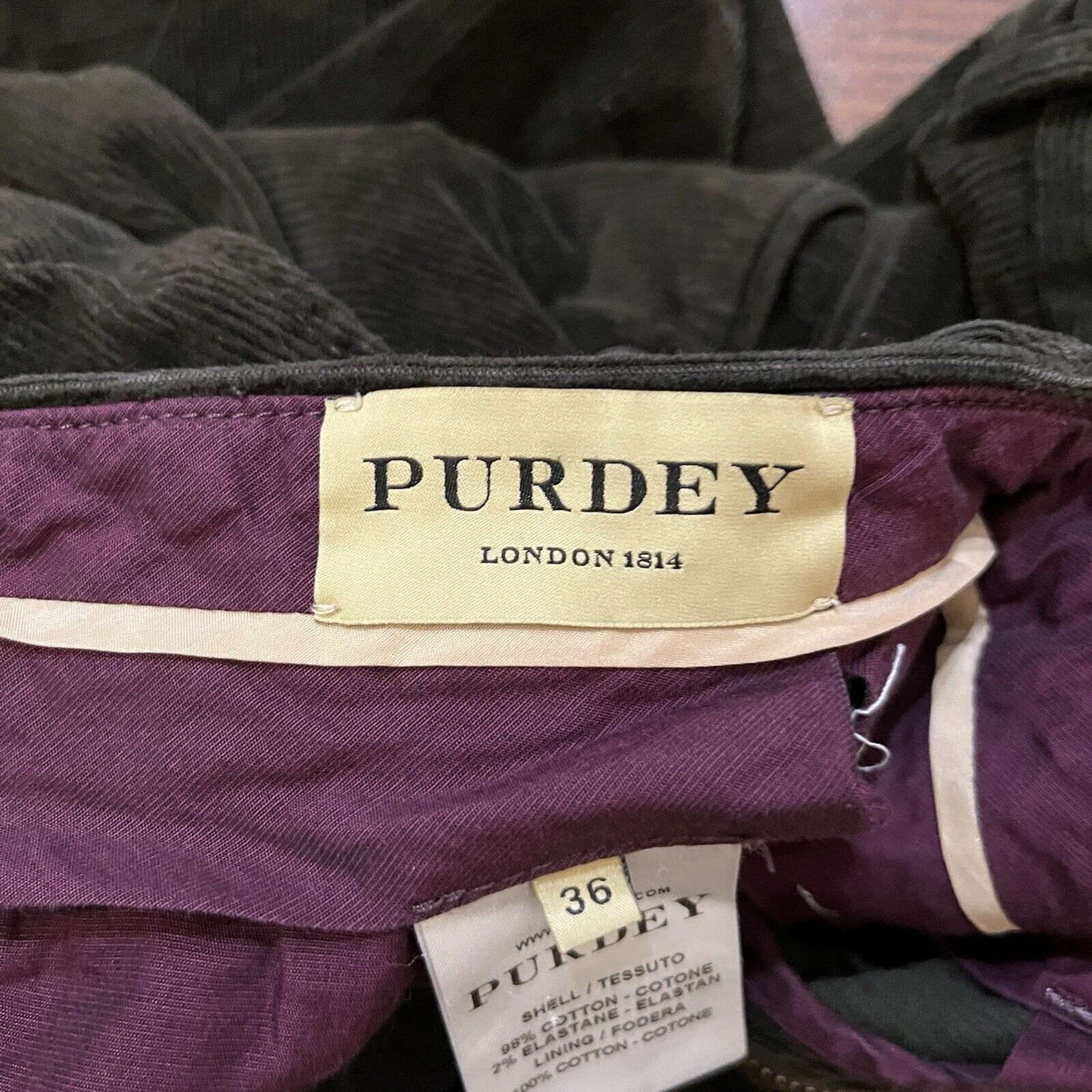 Purdey PURDEY Dark Green Corduroy Cotton Trousers Size 36 Size US 36 / EU 52 - 4 Thumbnail