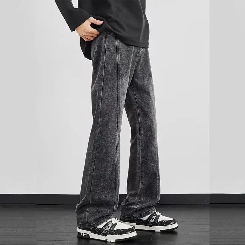 Japanese Brand × Jean Retro loose straight leg micro flared jeans Size US 32 / EU 48 - 2 Thumbnail