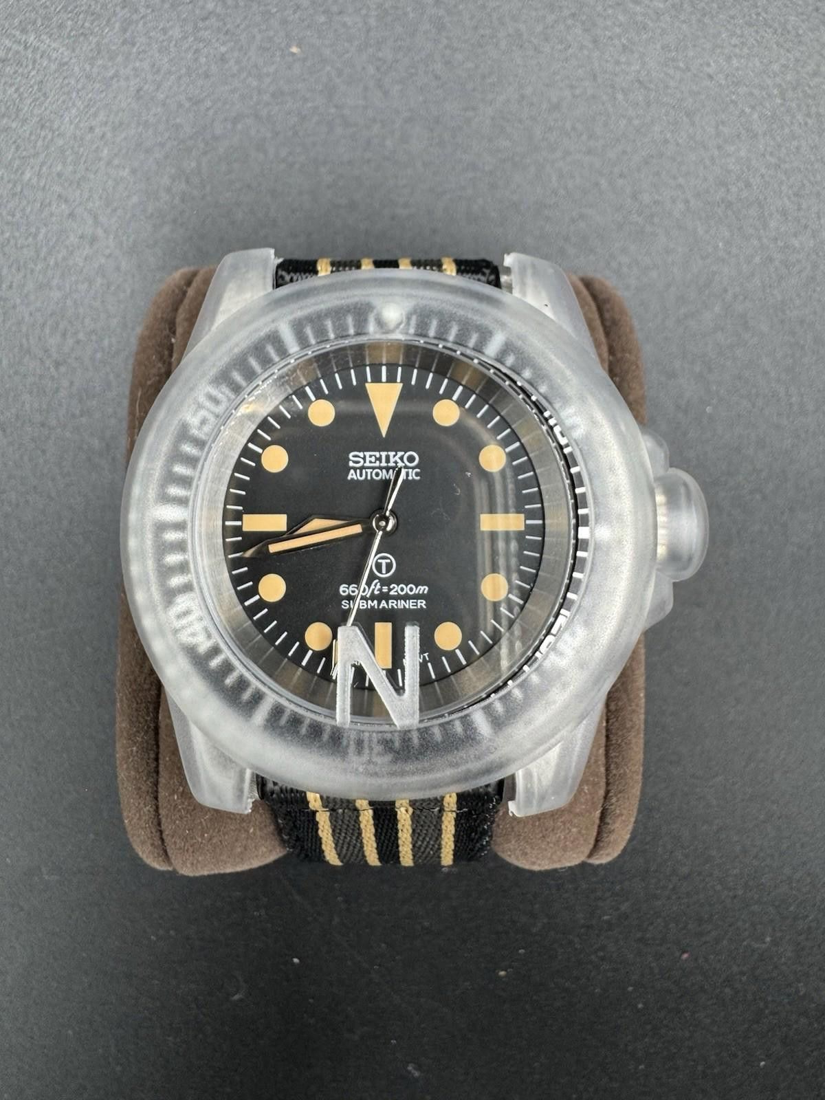 Seiko Brand New Black Seiko MODified Automatic Sub Men’s Watch 40m Size ONE SIZE - 4 Thumbnail