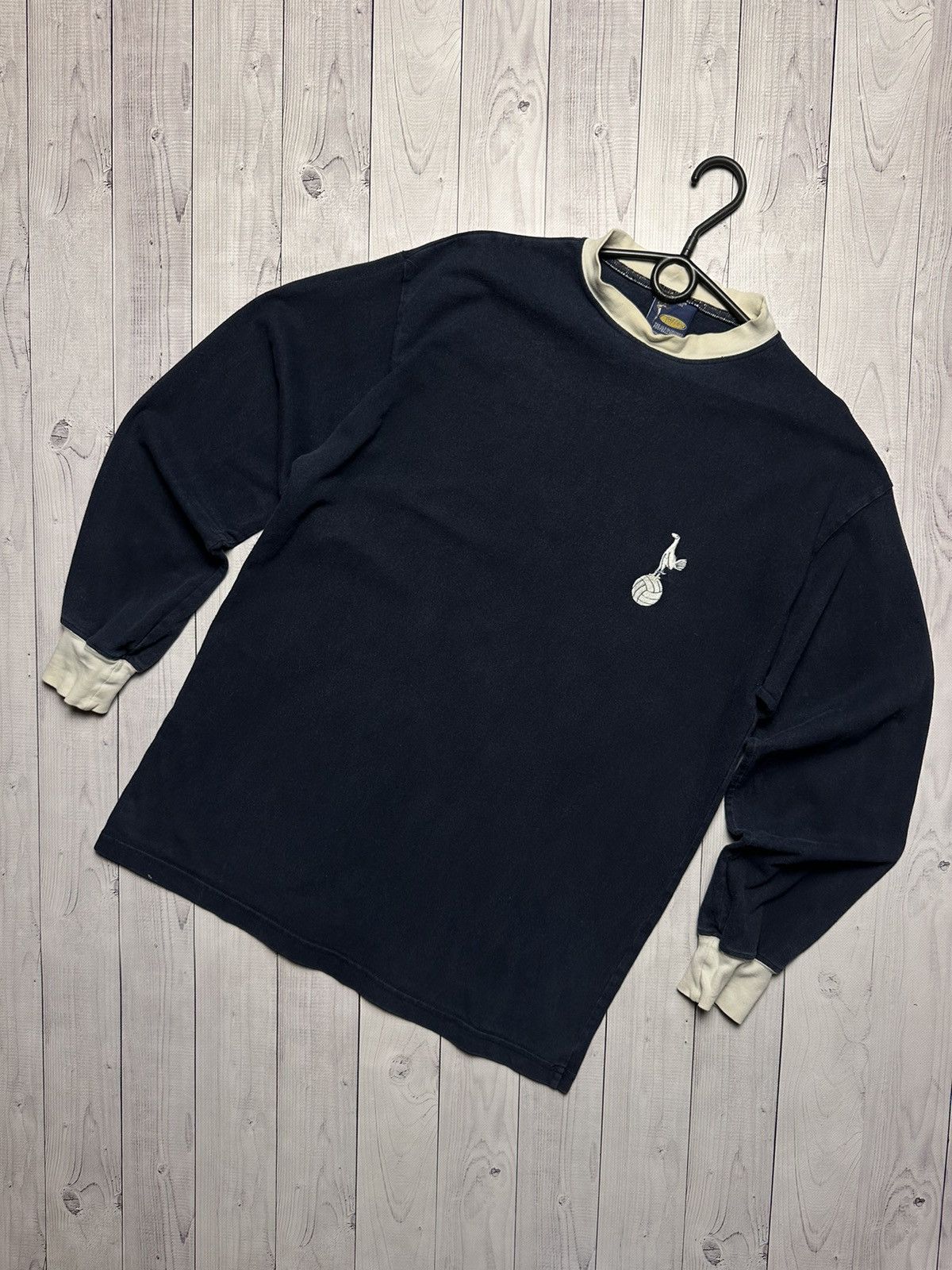 Vintage Tottenham Spurs soccer jersey long shirt size L logo