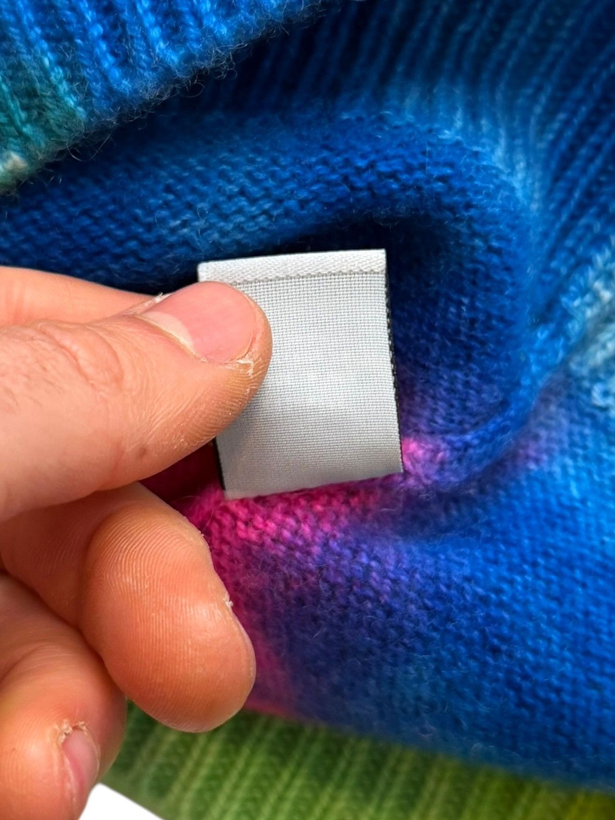 The Elder Statesman Cashmere Tie-dye Rainbow Gradient Knit Sweater Size US XL / EU 56 / 4 - 8 Thumbnail