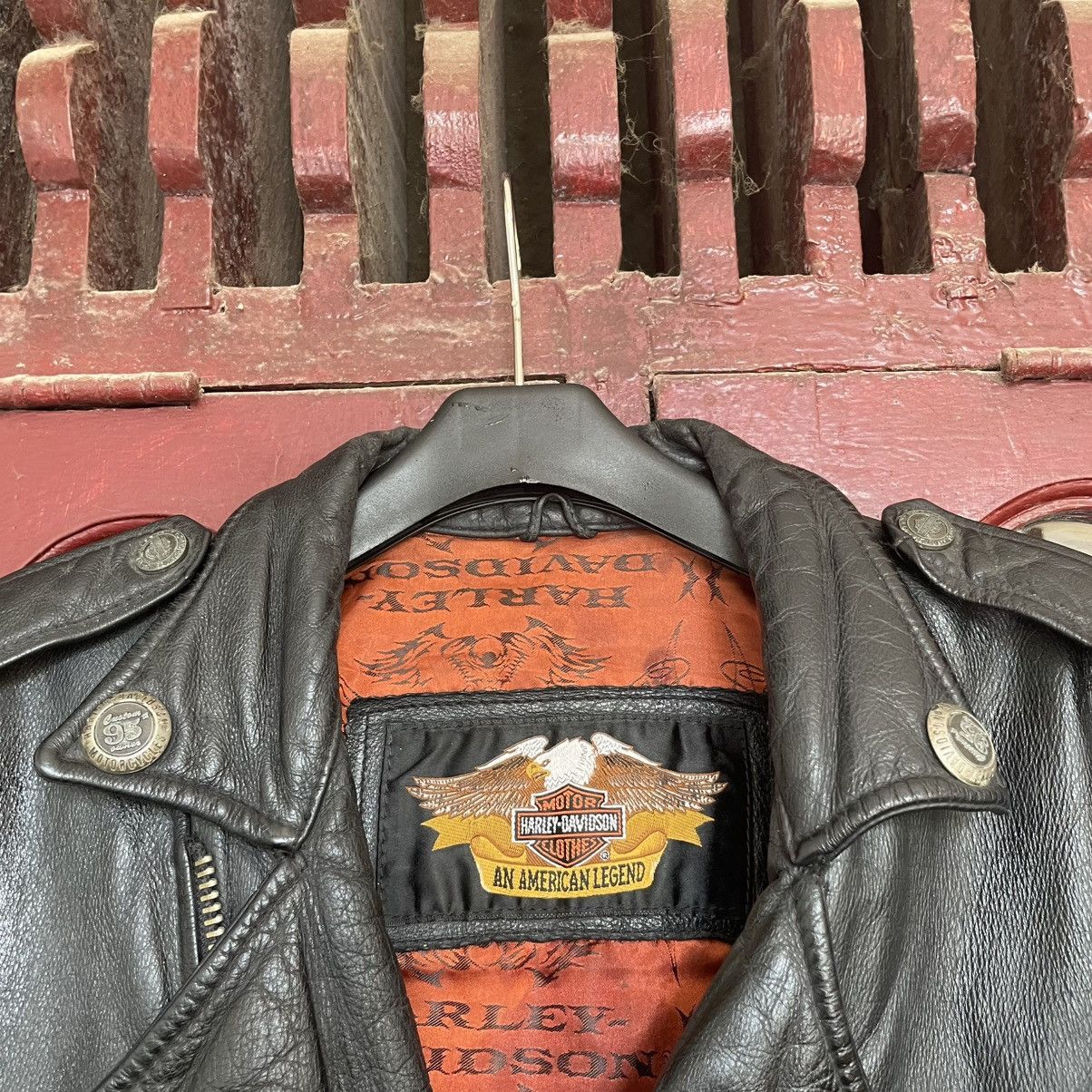 Harley Davidson Harley Davidson 00s - Classic Leather Biker Jacket Size US M / EU 48-50 / 2 - 5 Thumbnail