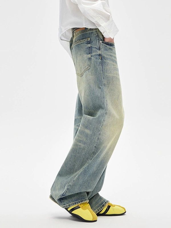 Vintage Men's Vintage Washed, Distressed Blue Jeans Size US 32 / EU 48 - 3 Thumbnail