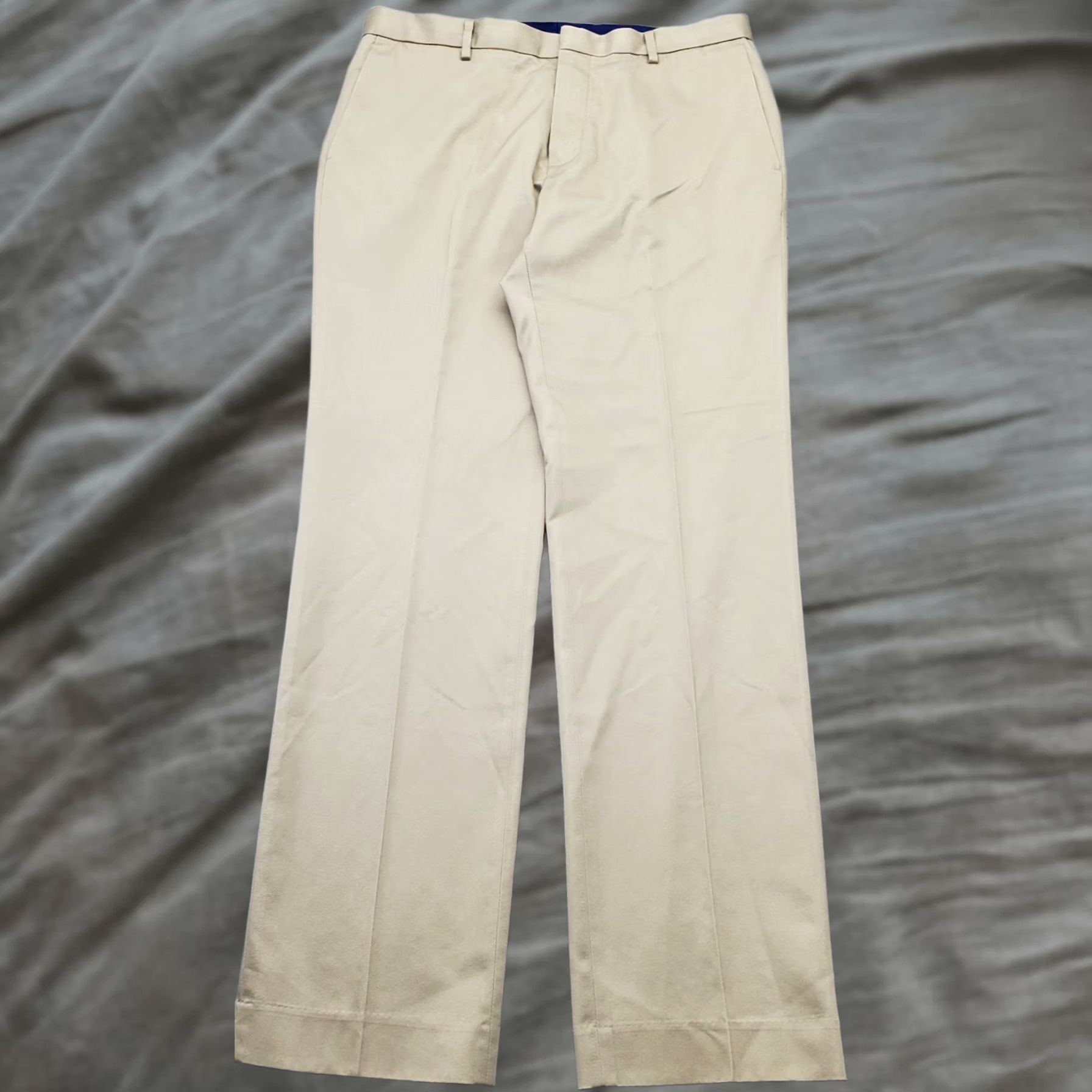 Banana Republic Banana Republic Mens Dress Pants 33 Tan Slim Fit Non-Iron Formal Tailored Shirt? Size US 33 - 1 Thumbnail