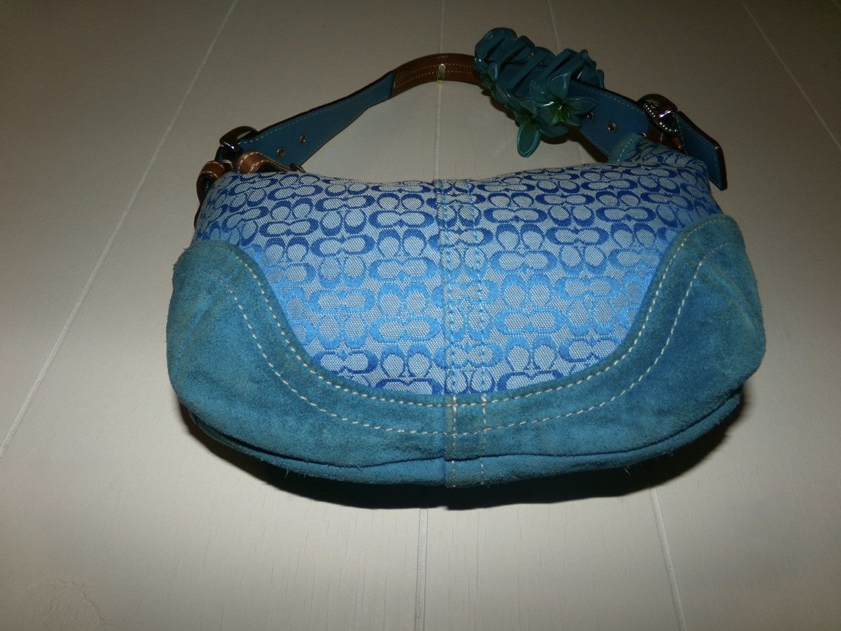 Coach Blue jacquard Coach purse Size ONE SIZE - 5 Thumbnail