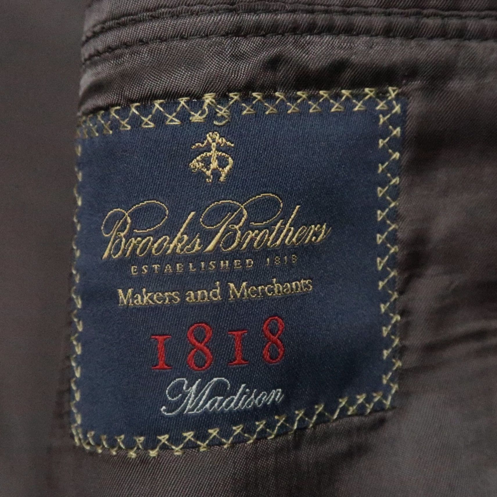 Brooks Brothers Brooks Brothers Blazer Mens 48R Gray Madison Fit Wool 2P Stripe Vintage N/A Mens Size 48R - 5 Thumbnail