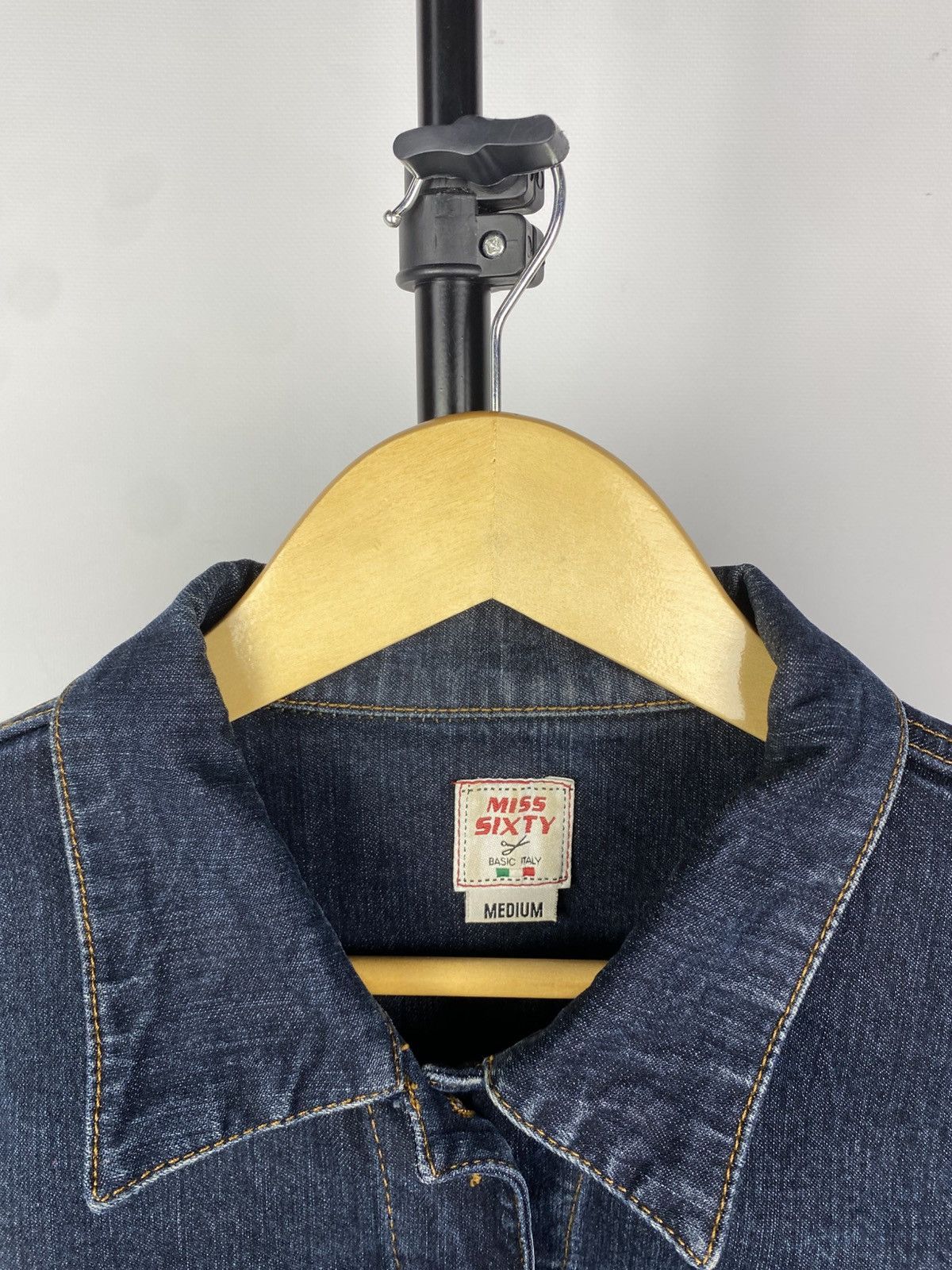 Miss Sixty × Vintage Miss Sixty Y2K Vintage Denim Double Zip Racing Jacket Size M / US 6-8 / IT 42-44 - 4 Thumbnail
