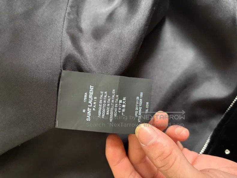 Saint Laurent Paris Saint Laurent Paris Black Velvet Rhinestone Jacket Size US M / EU 48-50 / 2 - 6 Thumbnail