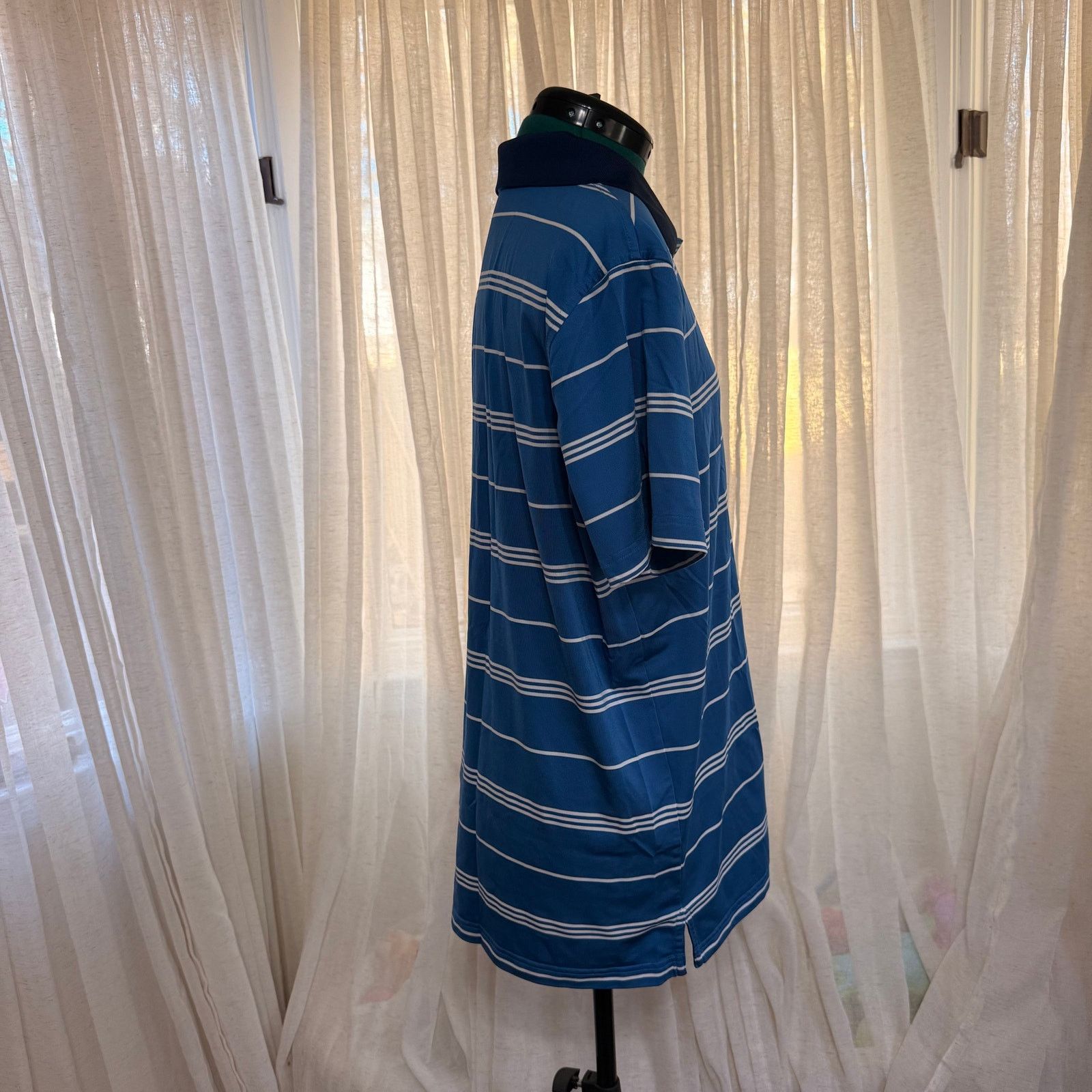 Brooks Brothers Brooks Brothers Blue Striped Polo | Sz L Size US L / EU 52-54 / 3 - 3 Thumbnail
