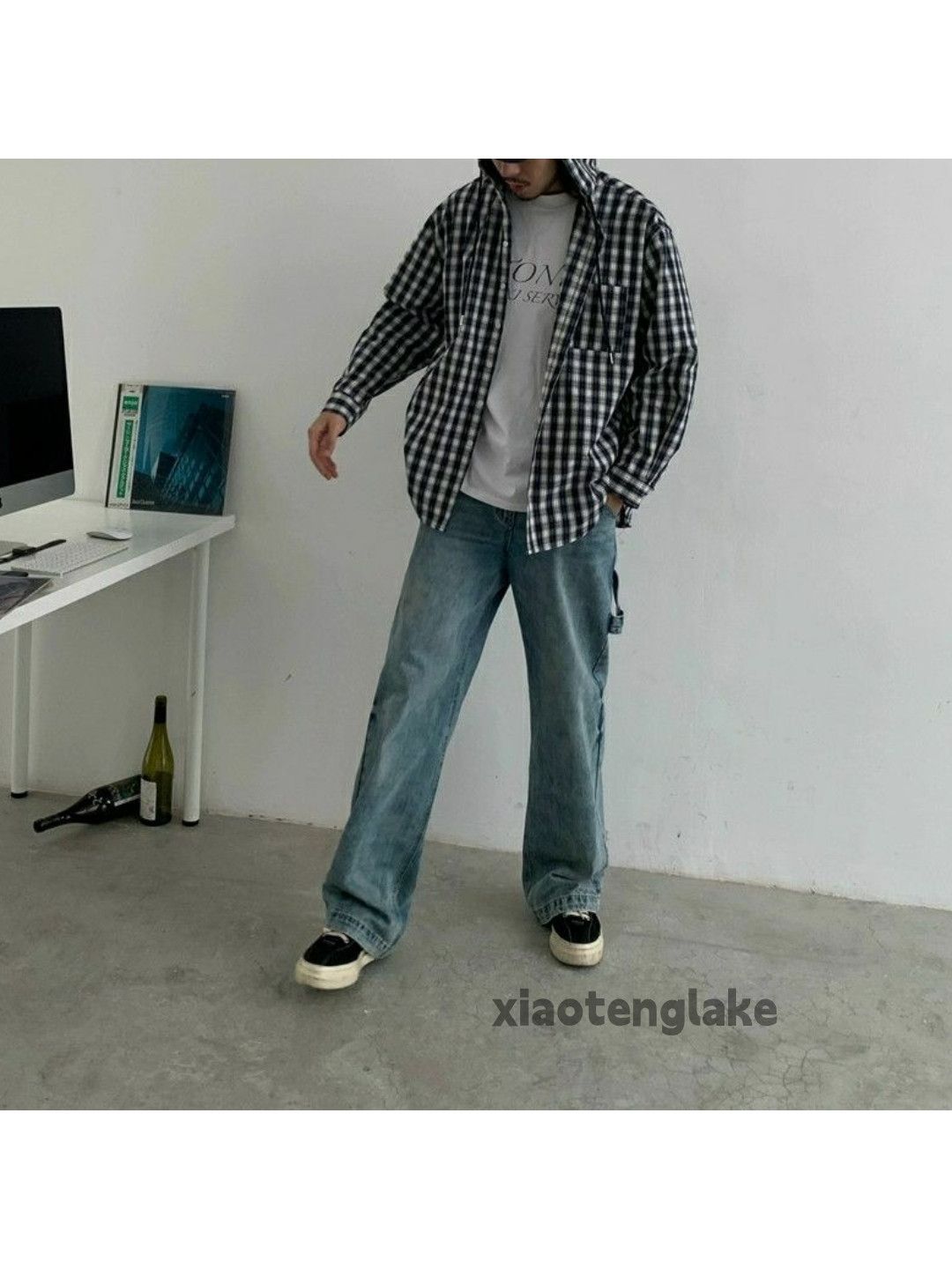 Jean × Vintage washed faded skate hiphop utility carpenter baggy jeans Size US 32 / EU 48 - 2 Thumbnail
