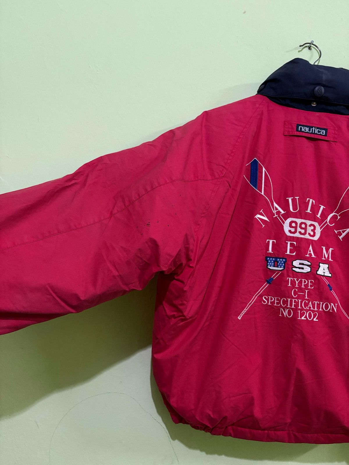 Nautica × Vintage Vintage 90’s Nautica Team USA Puffer Jacket Nice Design Size US M / EU 48-50 / 2 - 7 Thumbnail