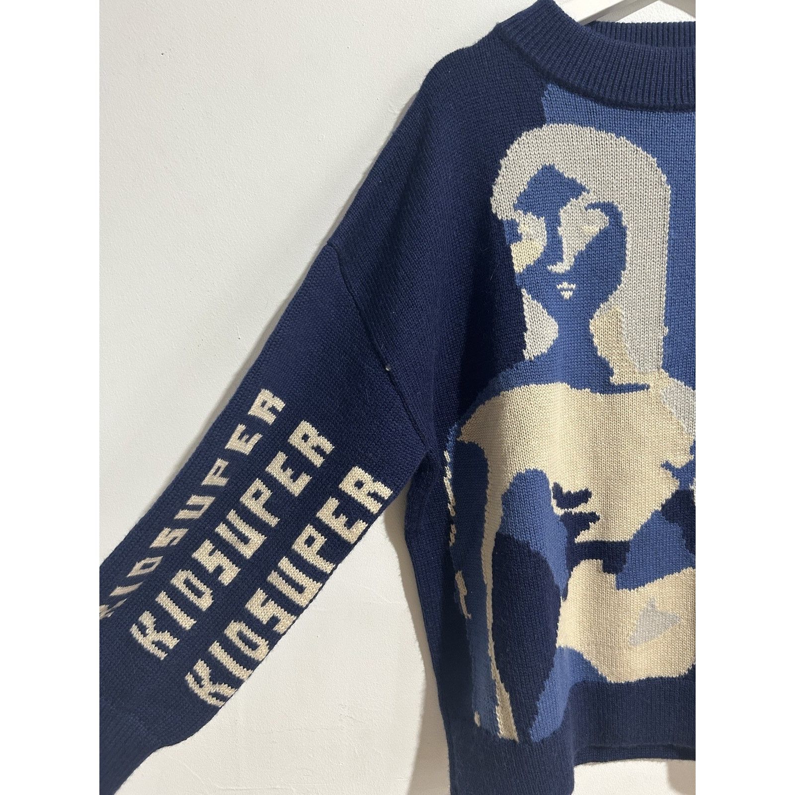KidSuper KID SUPER MOCK NECK SWEATER BLUE SIZE MEDIUM PREOWNED Size US M / EU 48-50 / 2 - 3 Thumbnail