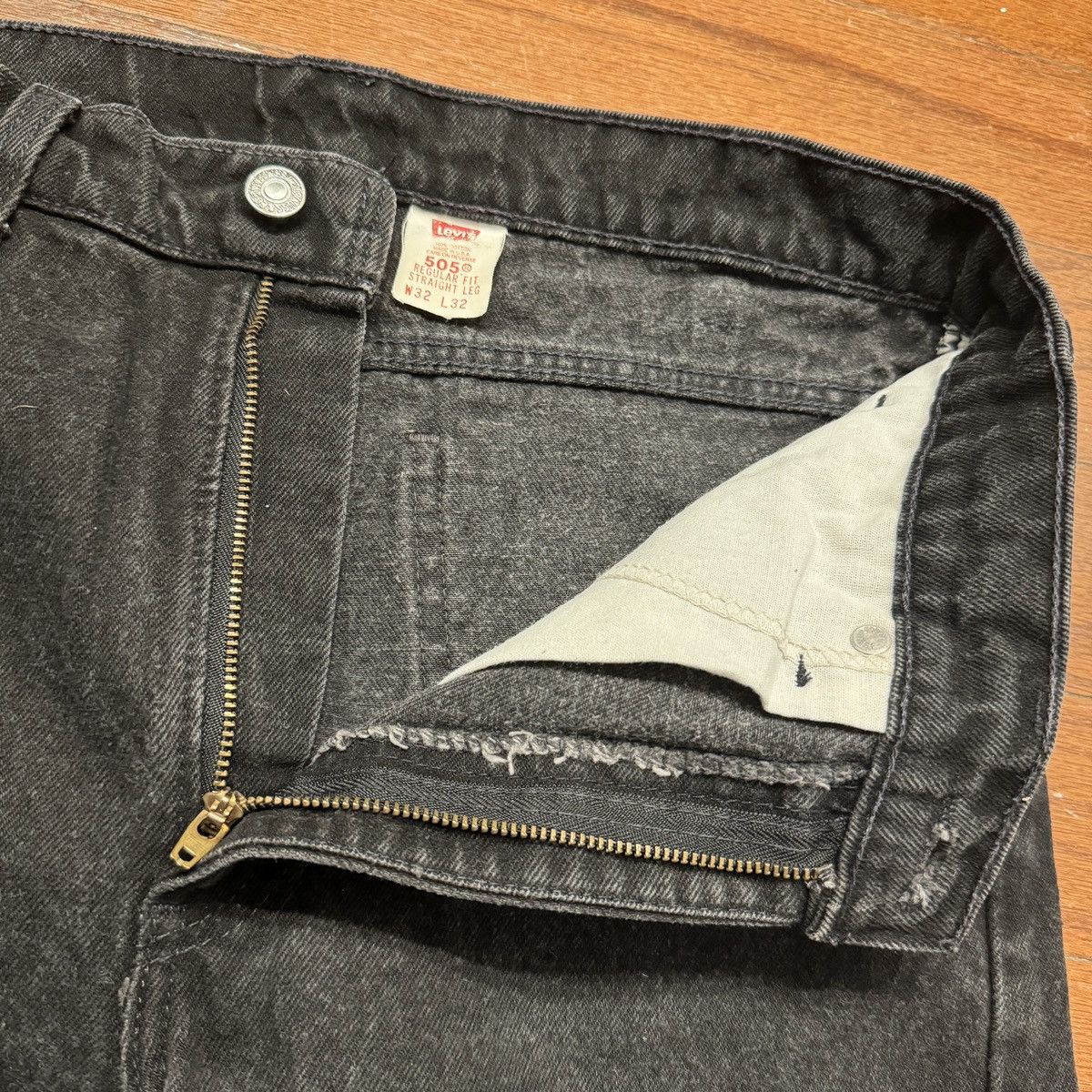 Levi's Levi’s 505(40505-4159) /Black Denim Pants Size US 31 - 6 Thumbnail