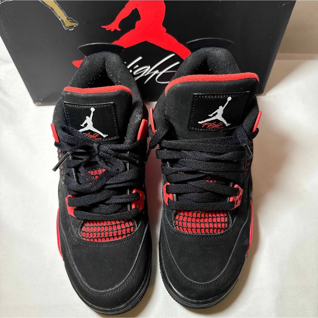 Jordan Brand × Nike Size 6 - Nike Air Jordan 4 Retro GS Red Thunder Men's Shoes Size US 6 / EU 39 - 4 Thumbnail