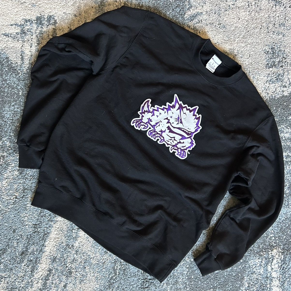 Champion ViNTAGE MiCROFiBER FELT EMBROiDERED TCU HORNED FROG TEXAS Size US L / EU 52-54 / 3 - 9 Thumbnail